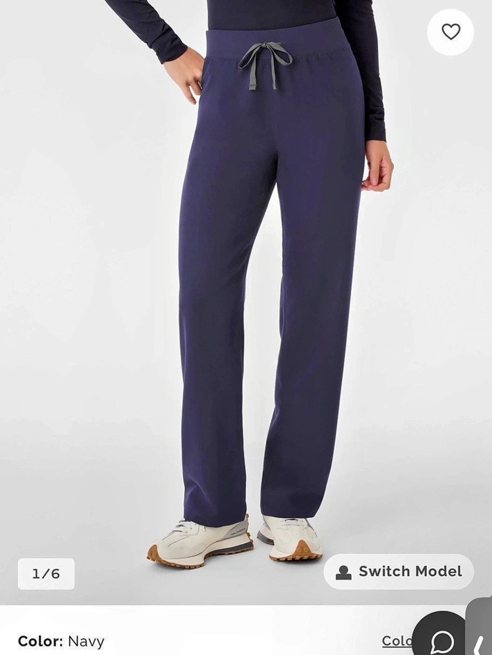 FIGS Livingston Basic Scrub Pants Navy Blue size M